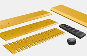 Excavator base edge and blades